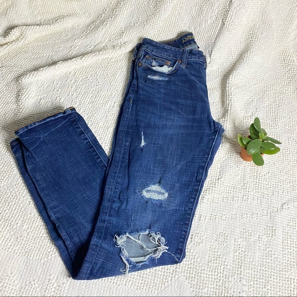 American eagle slim high-rise ripped jeans size 30x32 - Picture 3 of 6